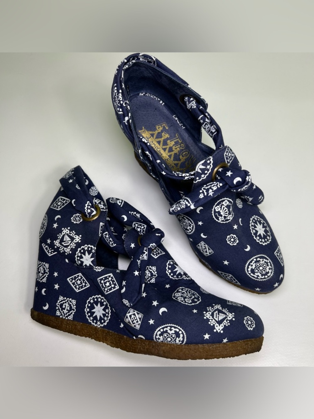F-Troupe london est 2000 wedges shoes size 7